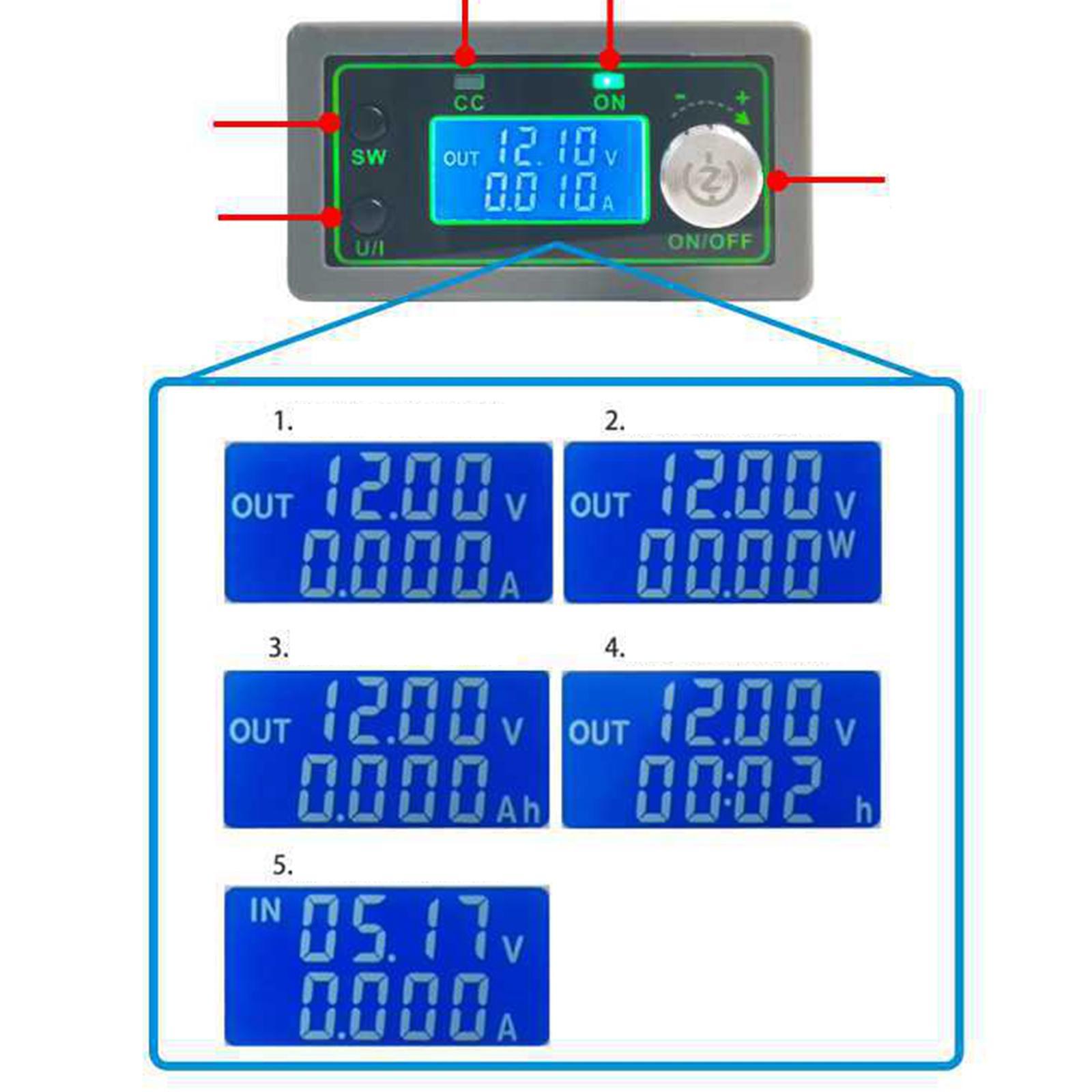 WZ5020L Buck Power Module DC 50V 20A for Voltage Regulated Voltage Current Meter Buck Power Supply LCD Display