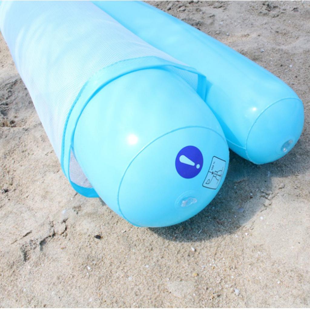 3Pcs Pool Floating Hammock Buoyancy Inflated Water Bed Chair Party Fun Toy