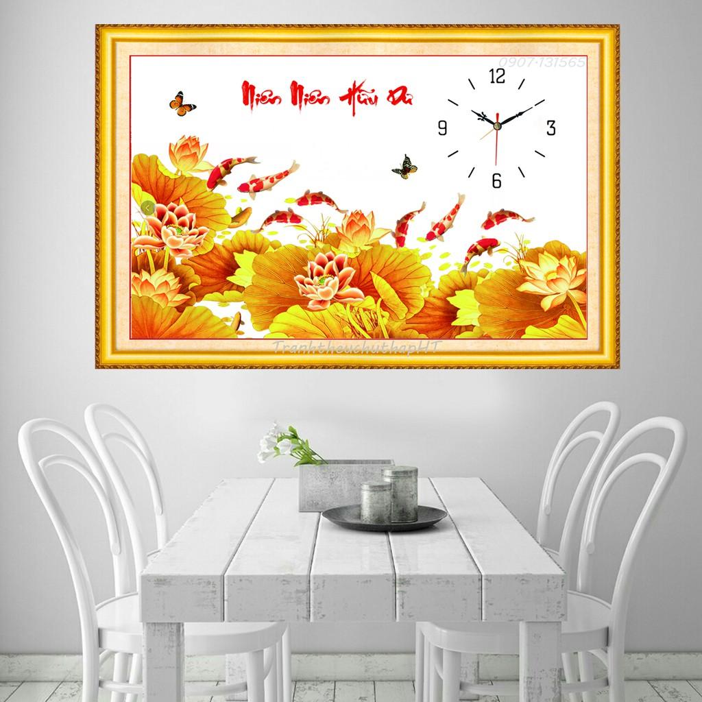 Tranh đính đá niên niên hữu dư VS248 - tự đính