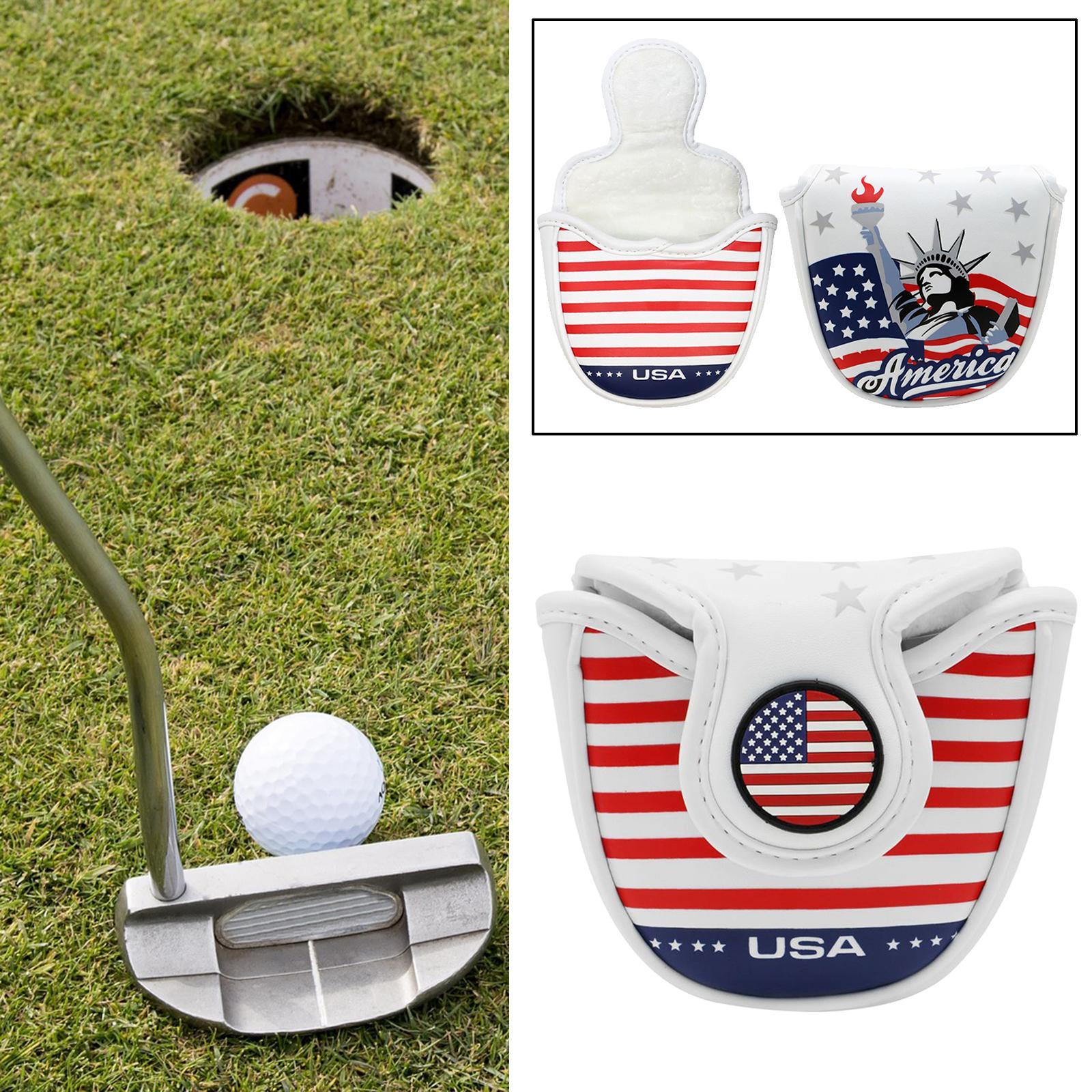 Club Headcover Golf Mallet Putter Head Cover Protector Accessories