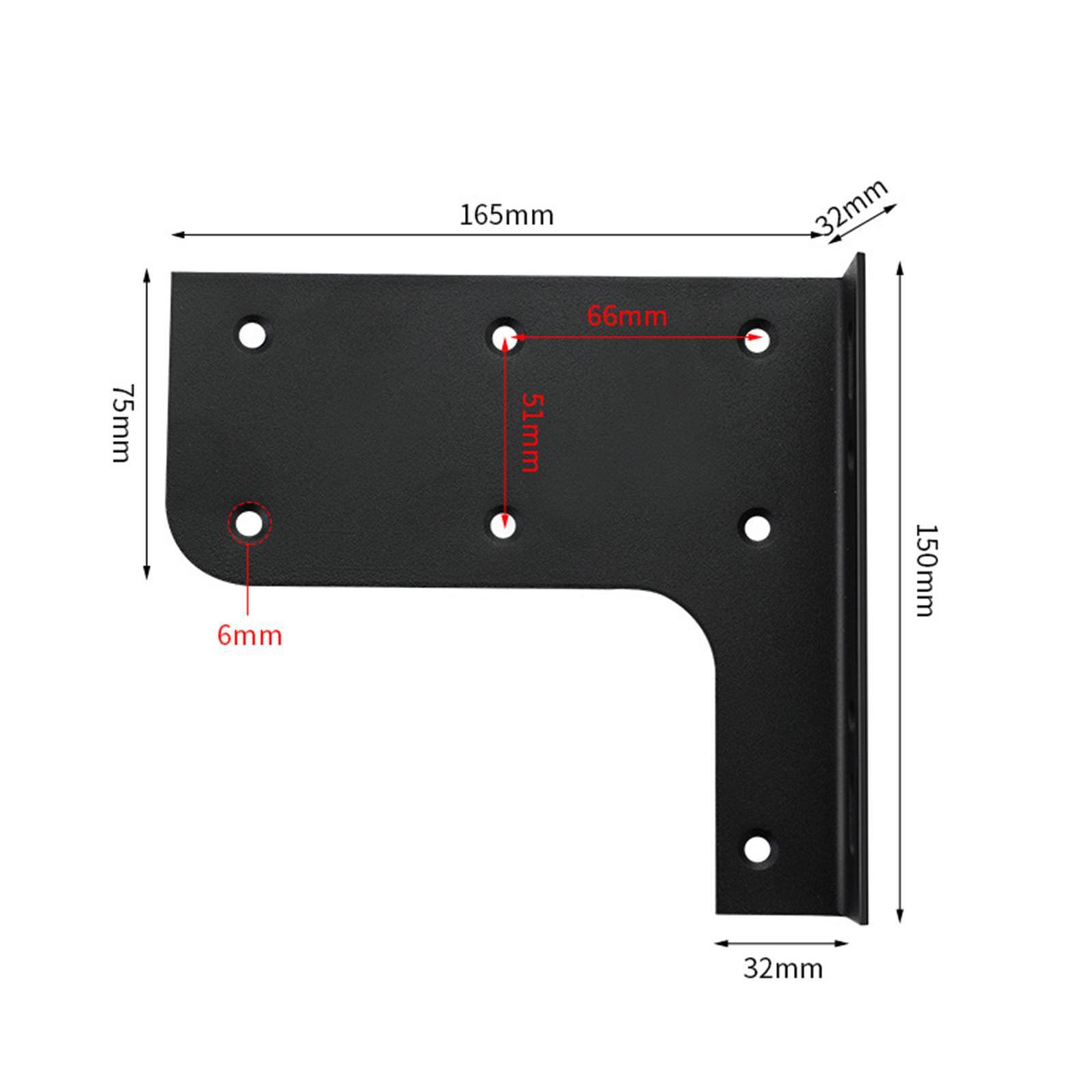 Kitchen Cupboard Mount Bracket Countertop Shelf Mounting Bracket Easy Installation Include Screw Accessories Heavy Loaded for Hanging Shelf