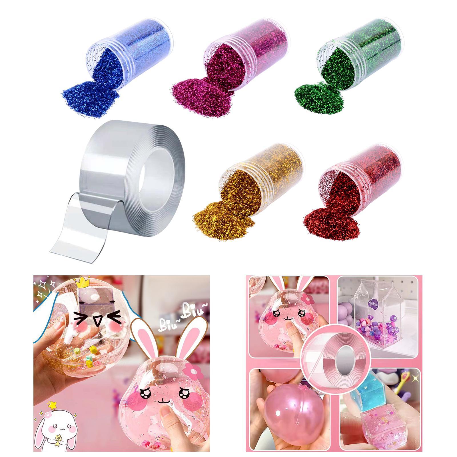 Entertainment Sticky Tape with Glitter Powder 1mm Thickness Party Game