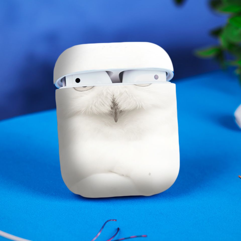 Miếng dán skin chống bẩn cho tai nghe AirPods in hình con vật - dvz018 (bản không dây 1 và 2)