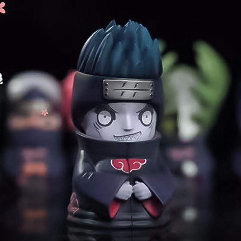 Deidara Mô hình chibi lớn gacha nghệ thuật chơi bơm akatsuki ngồi suy tư Anime Naruto 2053 1-2