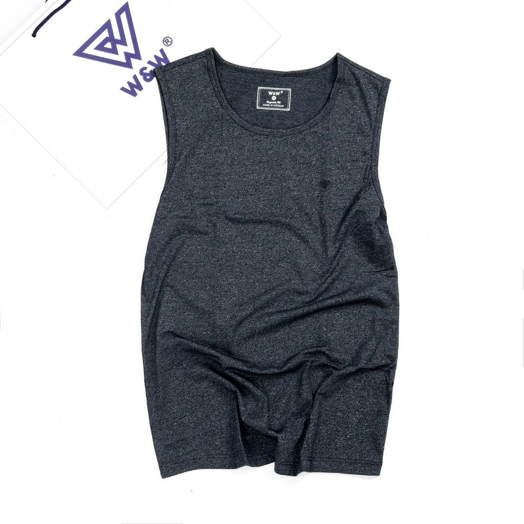 Áo Ba Lỗ Nam Tanktop W&amp;W Siêu Mát, Thấm Hút Mồ Hôi, Co Giãn Tốt Dùng Tập Gym, Chạy Bộ, Thể Dục Thể Thao Cho Nam WTT13