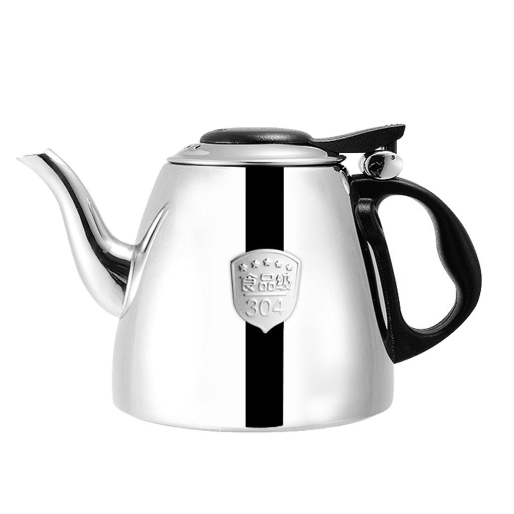 Stainless Steel Boiler Water Kettle 1200ML Tea Pot Coffee Milk Heater Pot