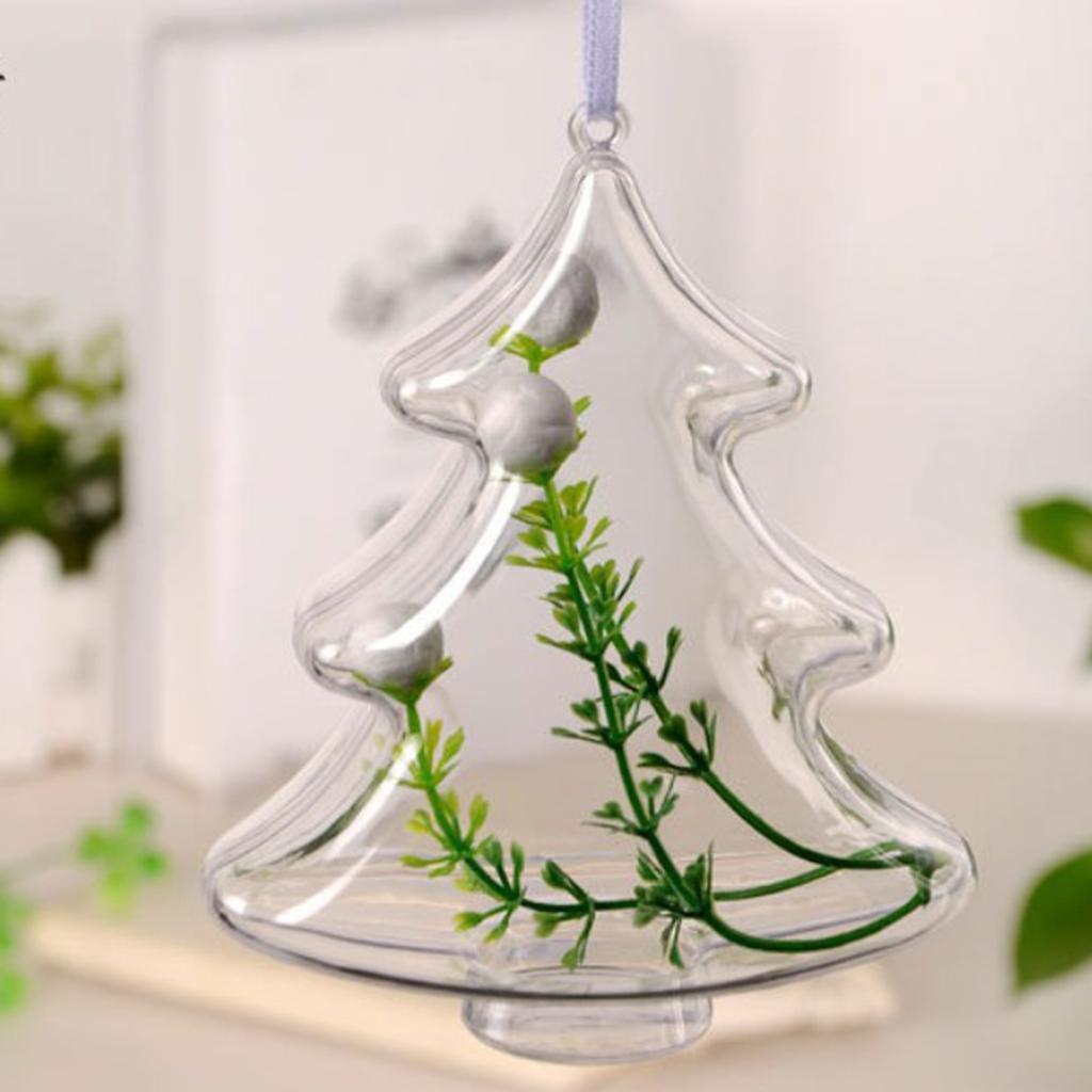 12pcs Acrylic Christmas Tree Candy Box Gift Box Christmas