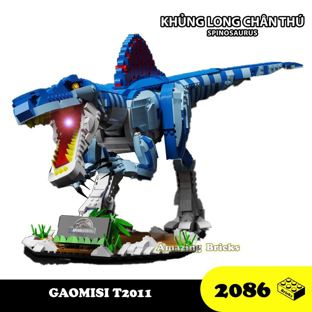 Đồ chơi Lắp ráp Khủng Ăn Thịt Spinosaurus, Gaomisi 2011 Xếp hình thông minh, Sách hướng dẫn, Nhựa ABS an toàn