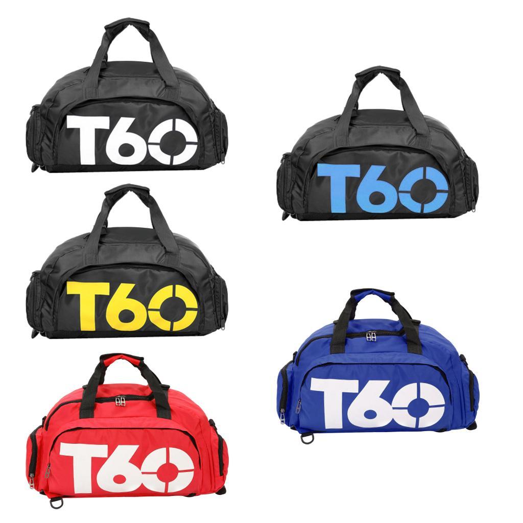 Waterproof Yoga Gym Duffel Bag Sports Handbag Shoes Compartment Yellow