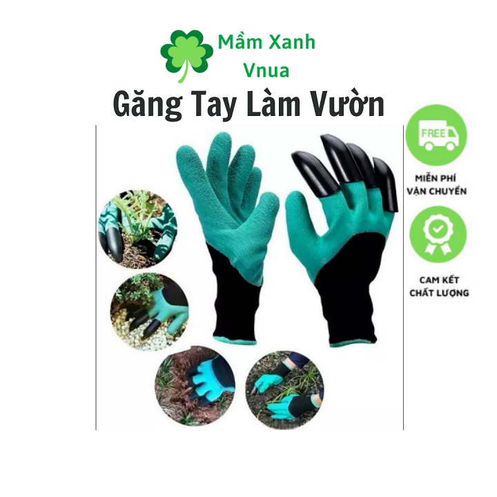 Găng Tay Làm Vườn Có Móng Vuốt Chuyên Dụng - Dễ dàng đào xới đất - Co giãn đàn hồi rất êm ái