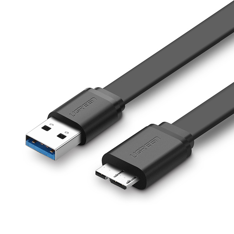 Dây USB micro 3.0 dẹt dùng cho SS Note 3/S4/S5 UGREEN US130 - Hàng chính hãng