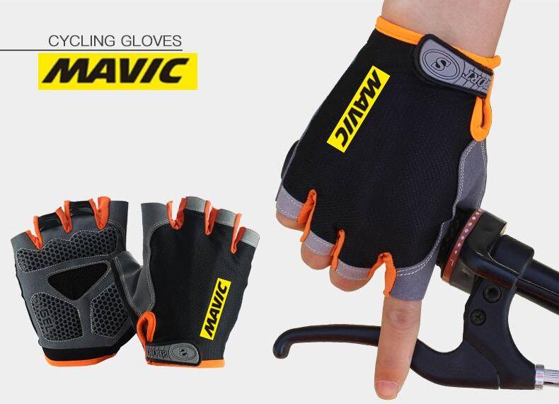 MAVIC Găng Tay Xe Đạp Ngón Nam Nữ Thể Thao Mùa Hè Chống Sốc Xe Đạp Găng Tay GEL MTB Găng Tay Xe Đạp