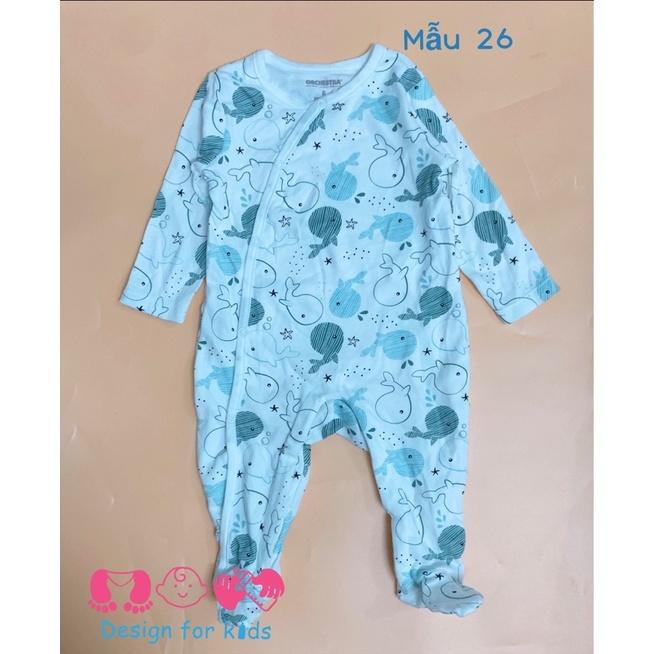 (Chọn mẫu) Sleepsuit bộ body dài tay cho bé trai và bé gái