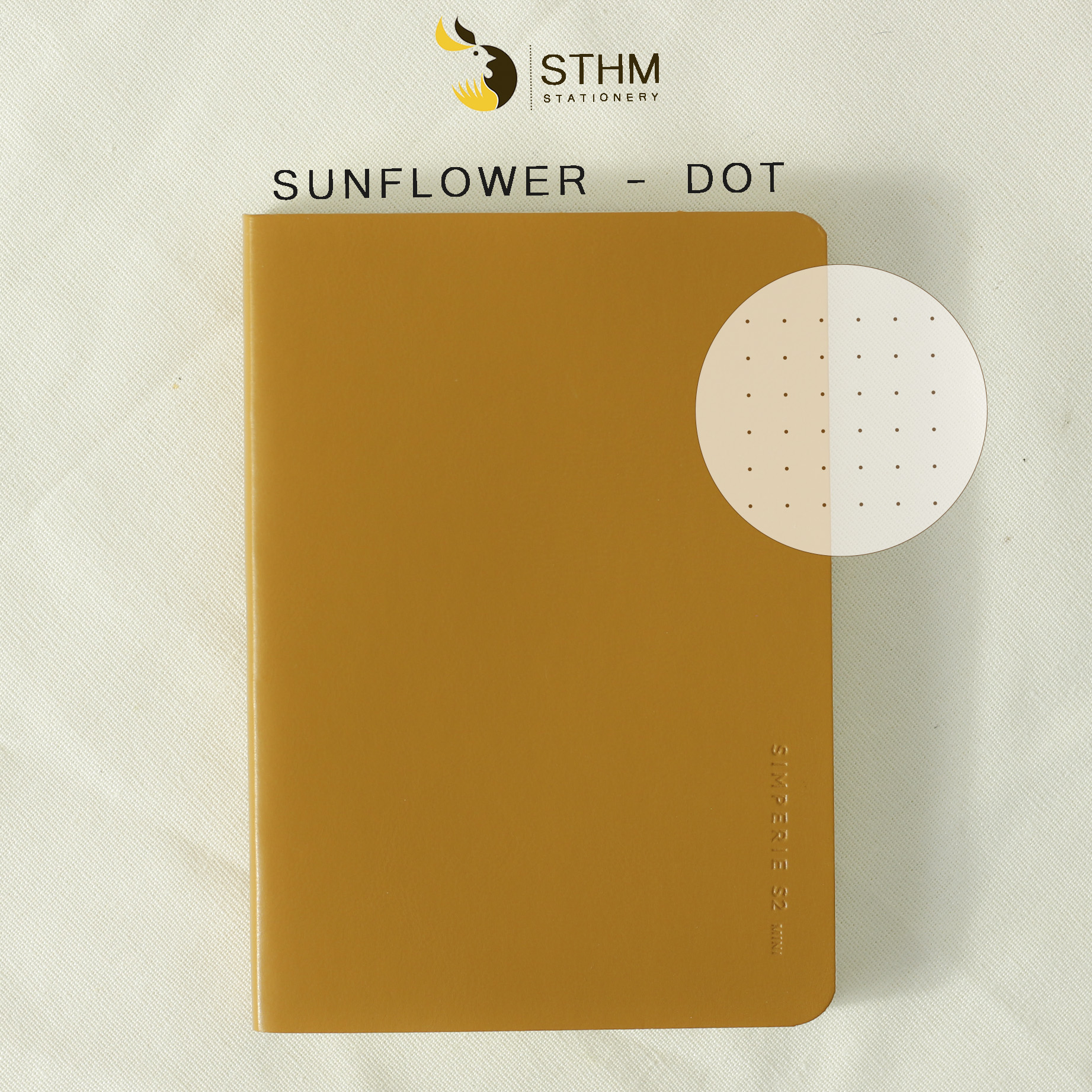 [STHM stationery] - Simperie S2 mini - Ruột dot - 100x140mm - Bìa PU