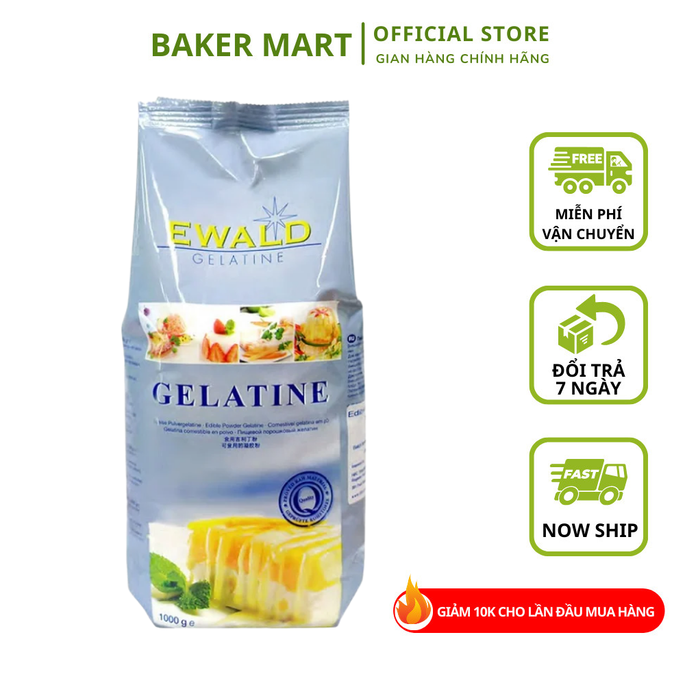 Bột Gelatine Ewald - Nguyên liệu làm bánh Baker Mart