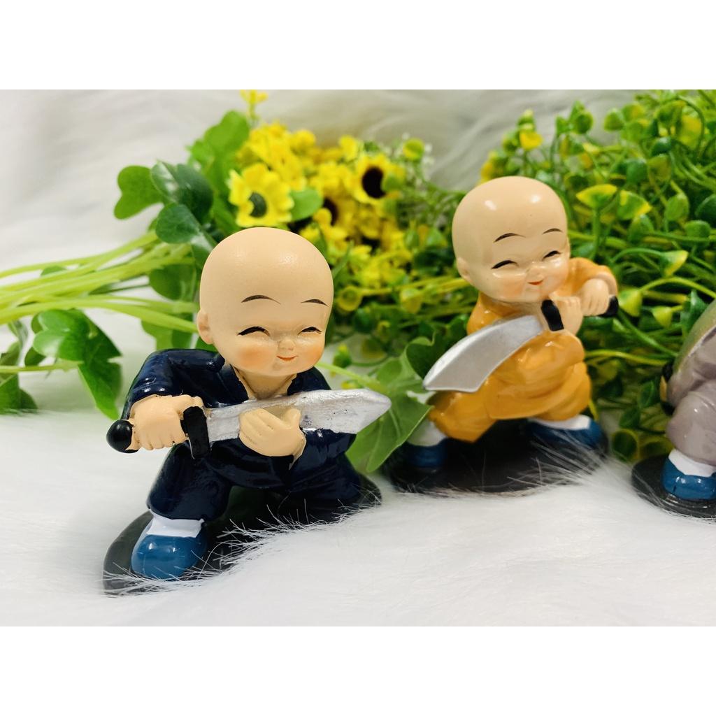 Bộ 4 Tượng chú tiễu múa võ múa đao