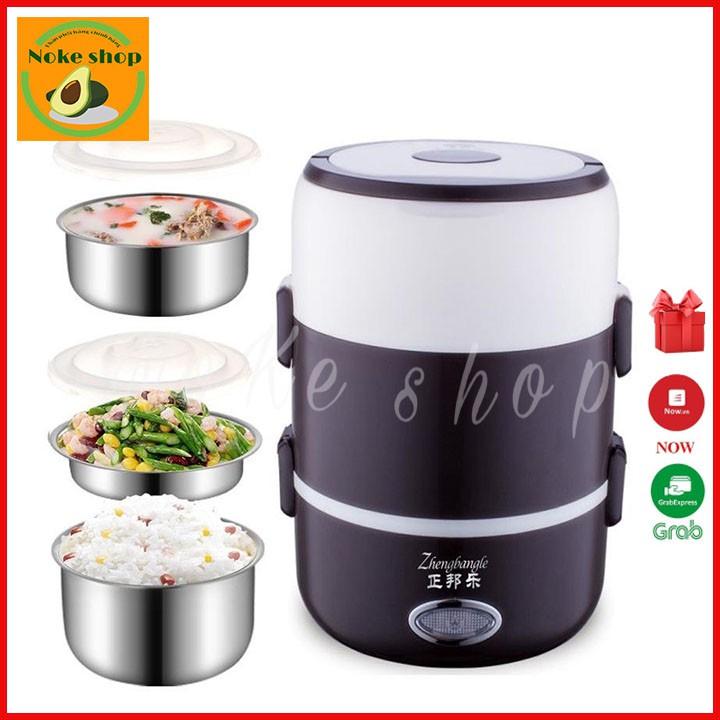 HỘP CƠM HÂM NÓNG CẮM ĐIỆN VĂN PHÒNG, HỘP ĐỰNG THỰC PHẨM CẮM ĐIỆN, HỘP CƠM CẮM ĐIỆN VĂN PHÒNG 3 TẦNG