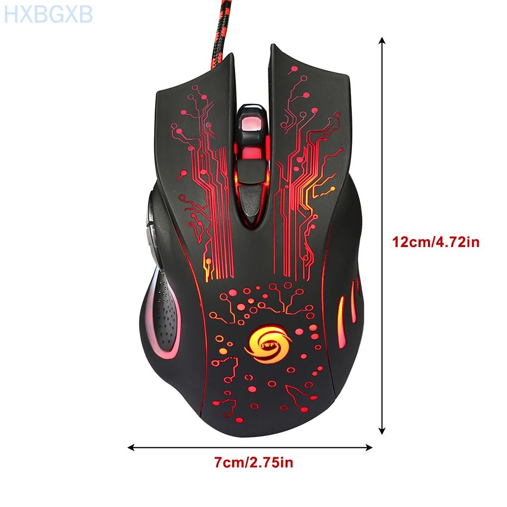 Chuột Chơi Game Có Đèn Led Nhiều Màu Sắc Cổng Usb 2.0 Dpi