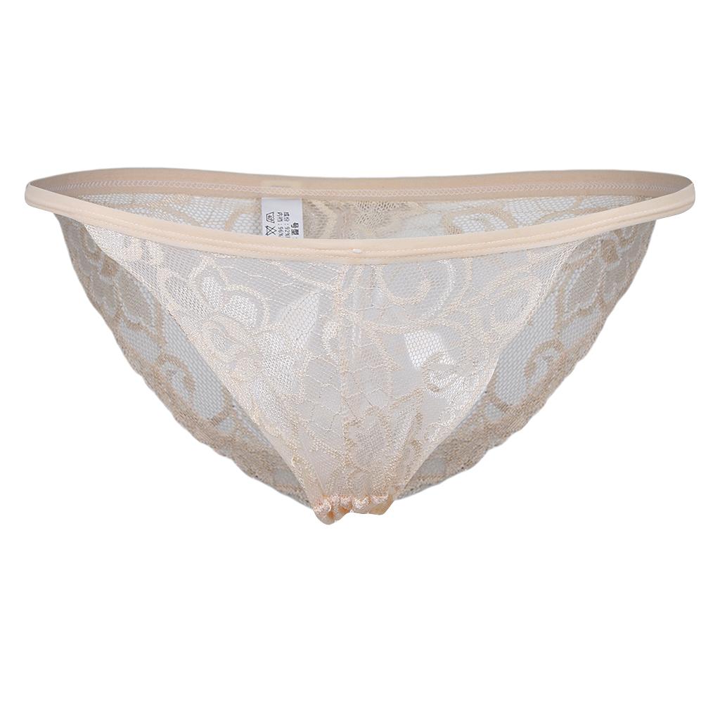 Women Sheer Lace Flower Thongs Ladies Underwear Panties Briefs Intimate Lingerie Underpants