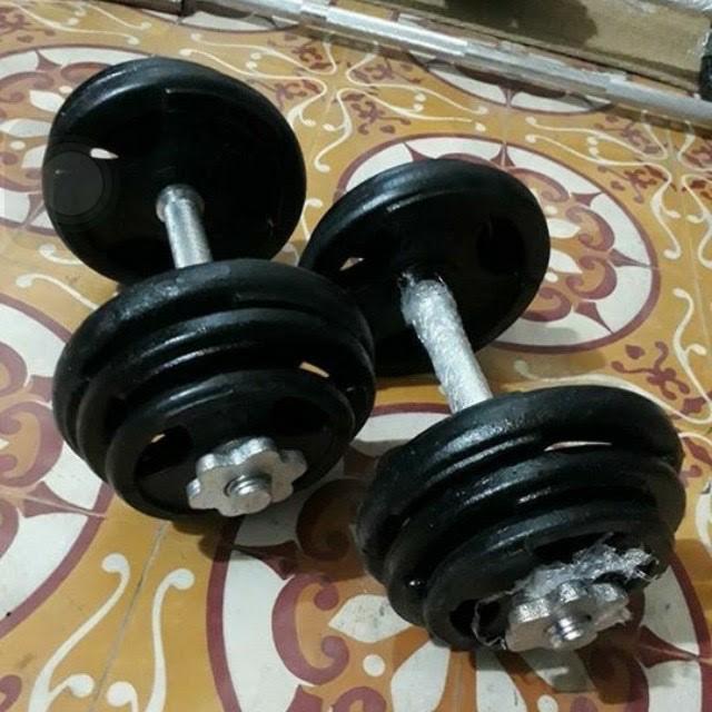 Combo tạ tay đòn sắt 35cm