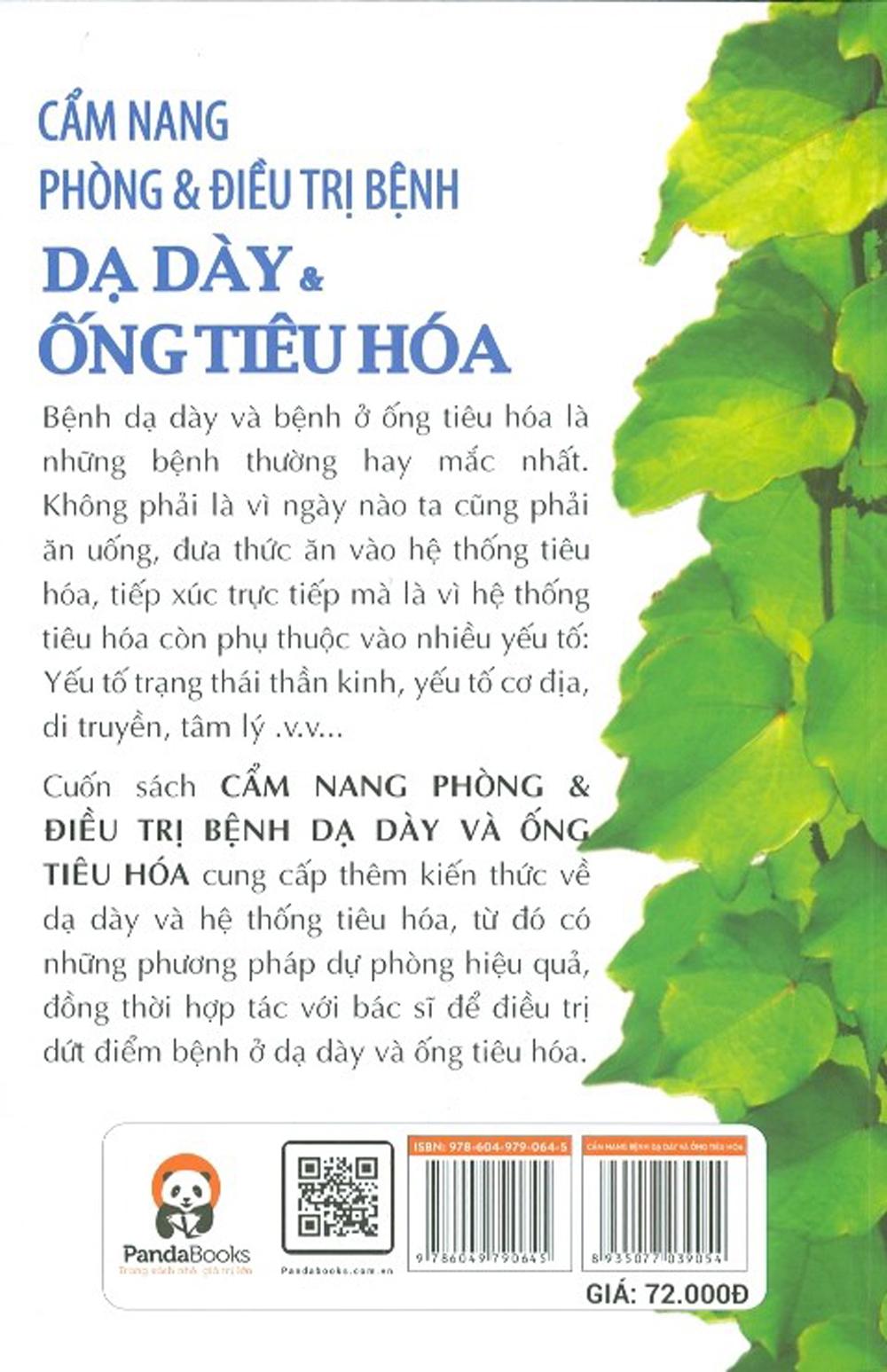 Sách Cẩm Nang Phòng &amp; Điều Trị - Bệnh Dạ Dày &amp; Ống Tiêu Hóa