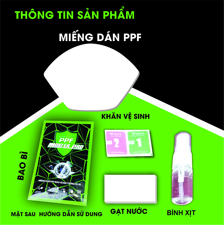 Miếng Dán PPF Bảo Vệ Mặt Đồng Hồ Xe Liberty abs | Chất Liệu Film PPF
