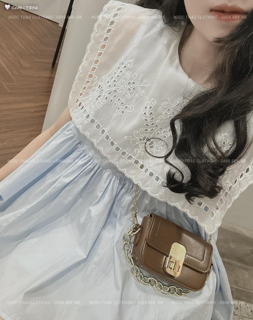 SET ĐI CHƠI, SET 2 MÓN ÁO BABYDOLL KIỂU CỔ REN PHỐI QUẦN ĐÙI CỰC XINH
