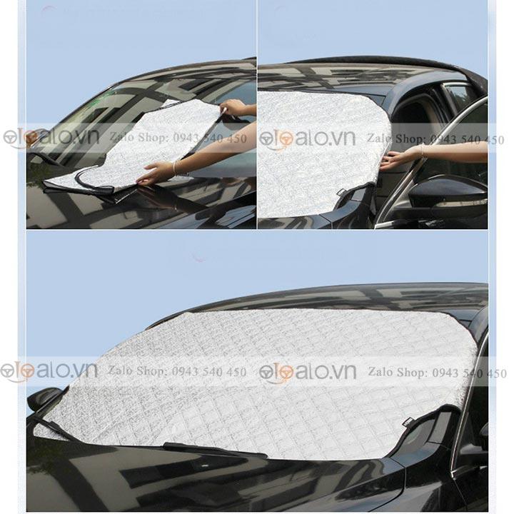 Tấm che nắng kính lái ô tô Toyota Corolla Cross 3 lớp cao cấp cản nhiệt bảo vệ gạt mưa taplo - OTOALO