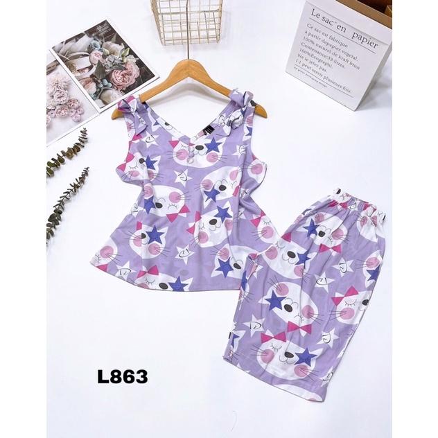 Bộ Lanh Lửng Cổ Tim Nơ Vai