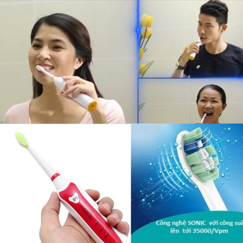 Bộ Bàn Chải Đánh Răng Điện New Smile Sonic MAF8101-D