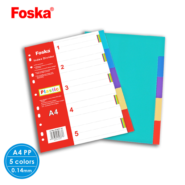 Combo 5 Chia file nhựa PP Foska HF289C-10C