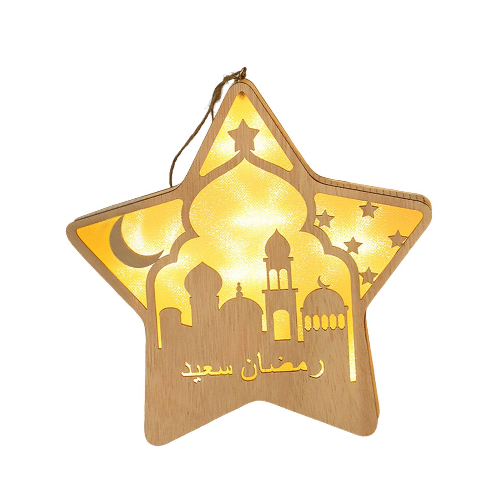 Ramadan Eid Mubarak Lights Decoration Night Light for Indoor Party Bedroom