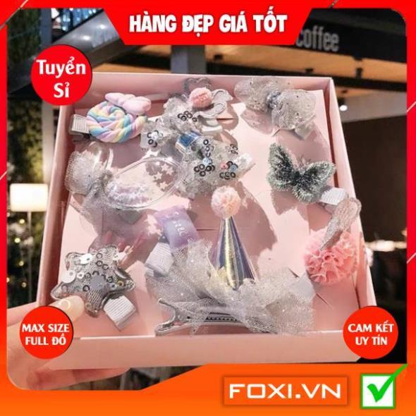 Set 10 kẹp tóc cho bé dễ thương Foxi-món quà xinh xắn không thể thiếu cho các bé gái