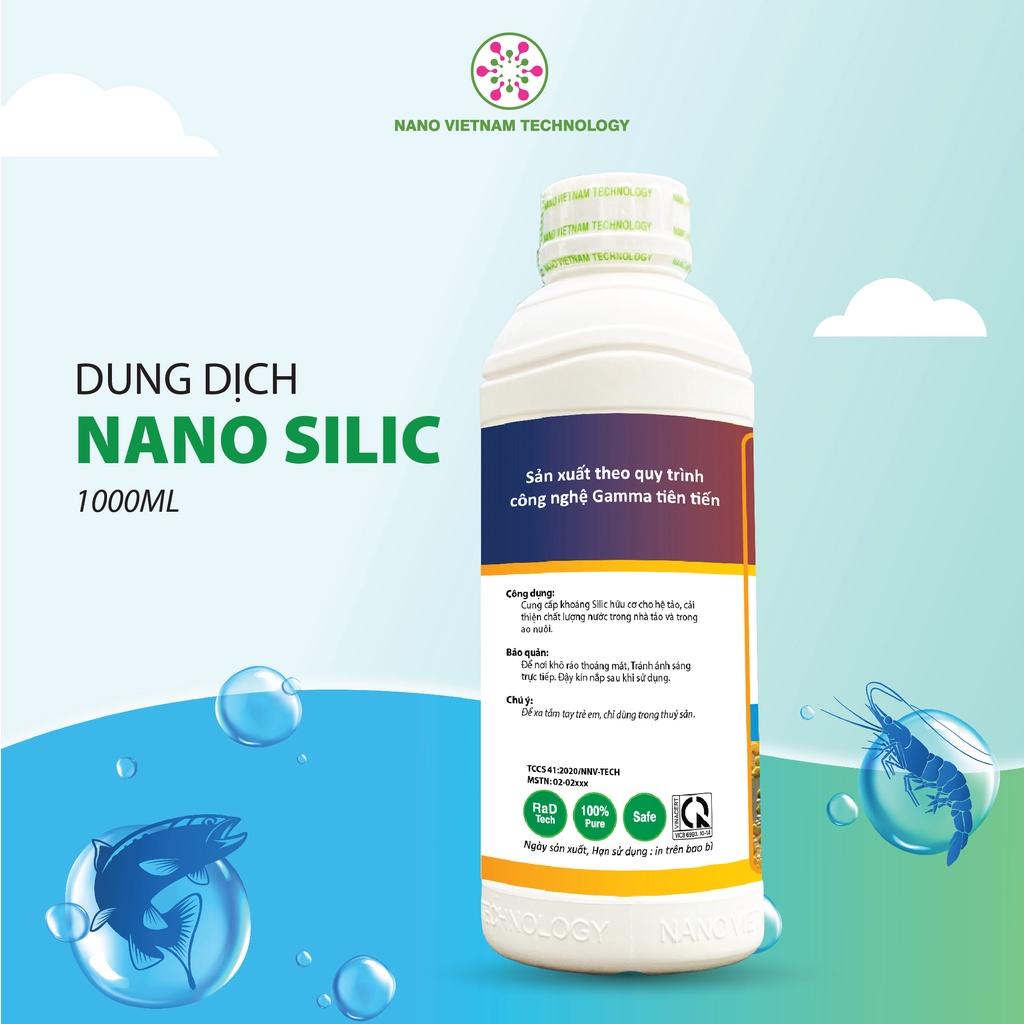 Nano Silic VN Tech dinh dưỡng cho hệ tảo an toàn Cho Tôm, Cá, Động Vật Thuỷ Sinh 1000ml