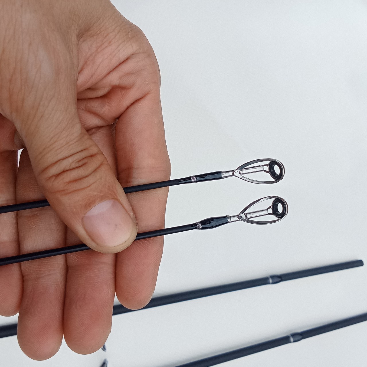 Bộ Cần Câu Lure Máy Ngang - Cần Hunting Black 2 Ngọn + Máy Ngang + Phụ Kiện