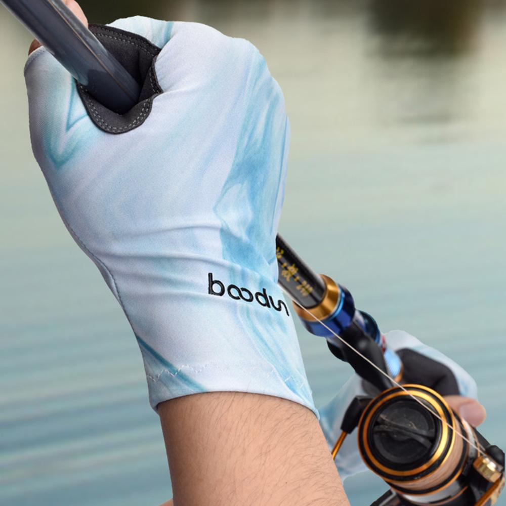 Găng Tay Thể Thao Nửa Ngón Có Đệm Chống Trượt Dành Cho Dân Thể Thao Leo Núi Thương Hiệu Boodun