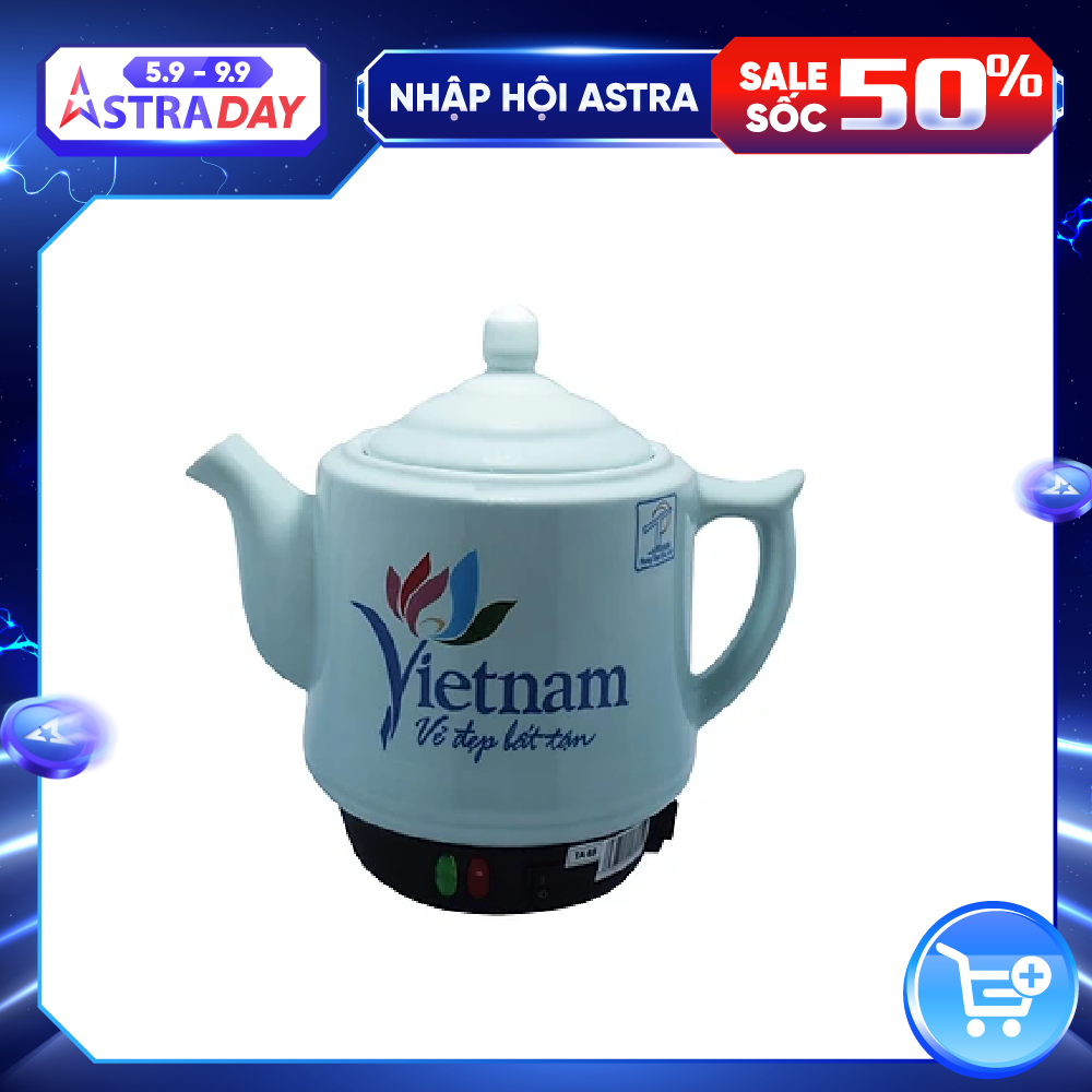 Ấm sắc thuốc Trường An TA68 Ngọc - Hàng chính hãng - Gốm sứ cao cấp - Điện gia dụng - Siêu thuốc - Siêu điện - Ấm sắc thuốc bằng điện - Dụng cụ nấu thuốc -Hàng Việt Nam chất lượng cao