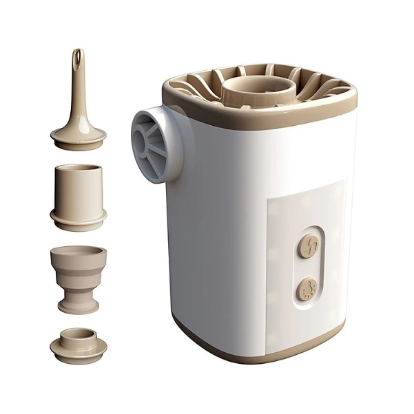Cao cấp -Bơm hơi sạc điện đa năng 3600mAh CampingLife Air Pump có đèn led