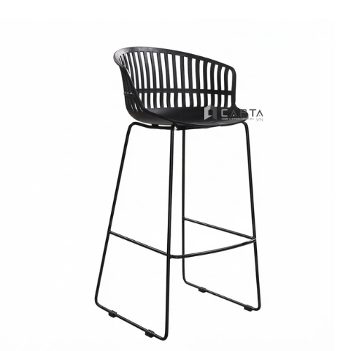 Ghế bar hồ bơi thân nhựa chân sắt vòng cố định CB10 Lisbon2-75S Nội thất Capta