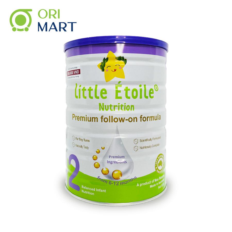 Sữa Bột Công Thức Ngôi Sao Nhỏ Little Étoile Số 2 (6-12 tháng) Hộp 800G Chính Hãng