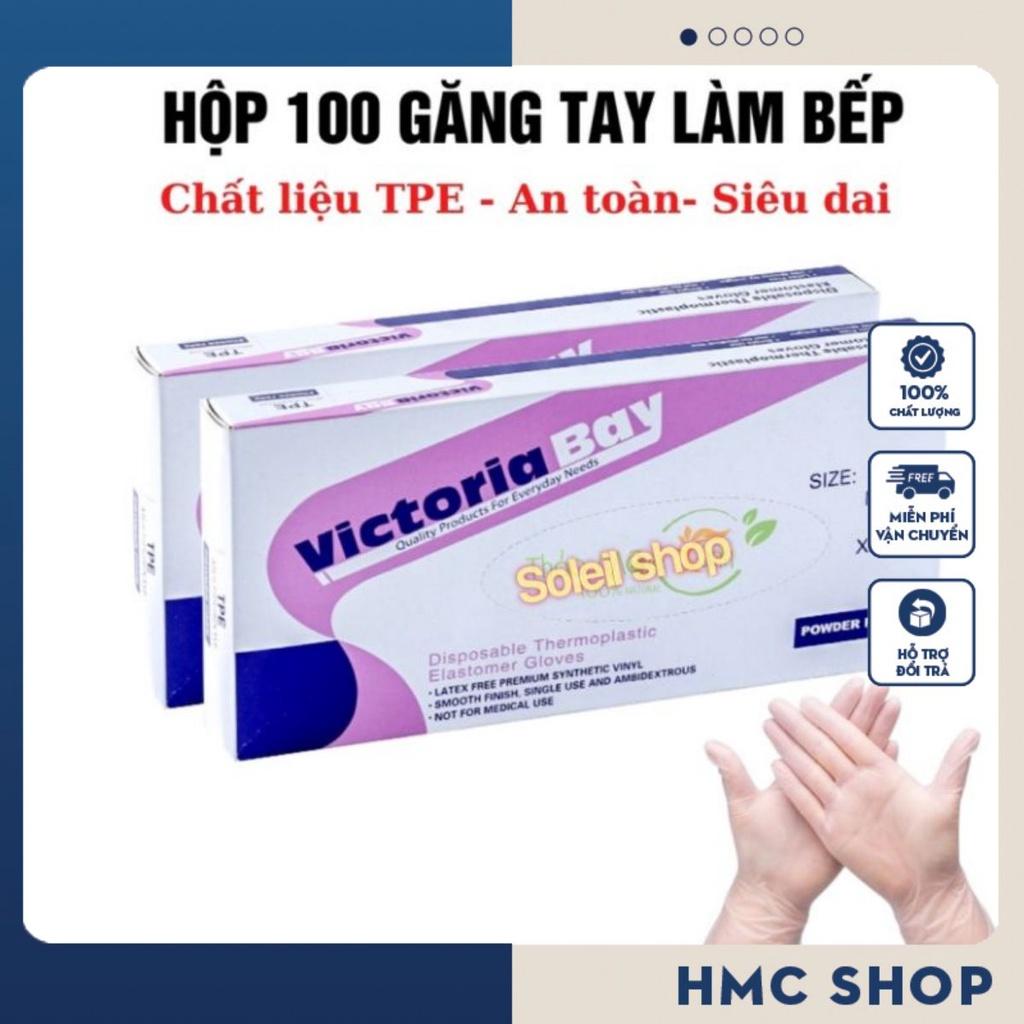 Găng tay làm bếp nấu ăn siêu dai Victoria bay, chất liệu TPE an toàn, không mùi