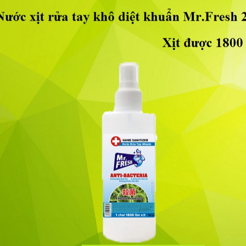 Xịt rửa tay khử trùng Mr.Fresh - 250ml