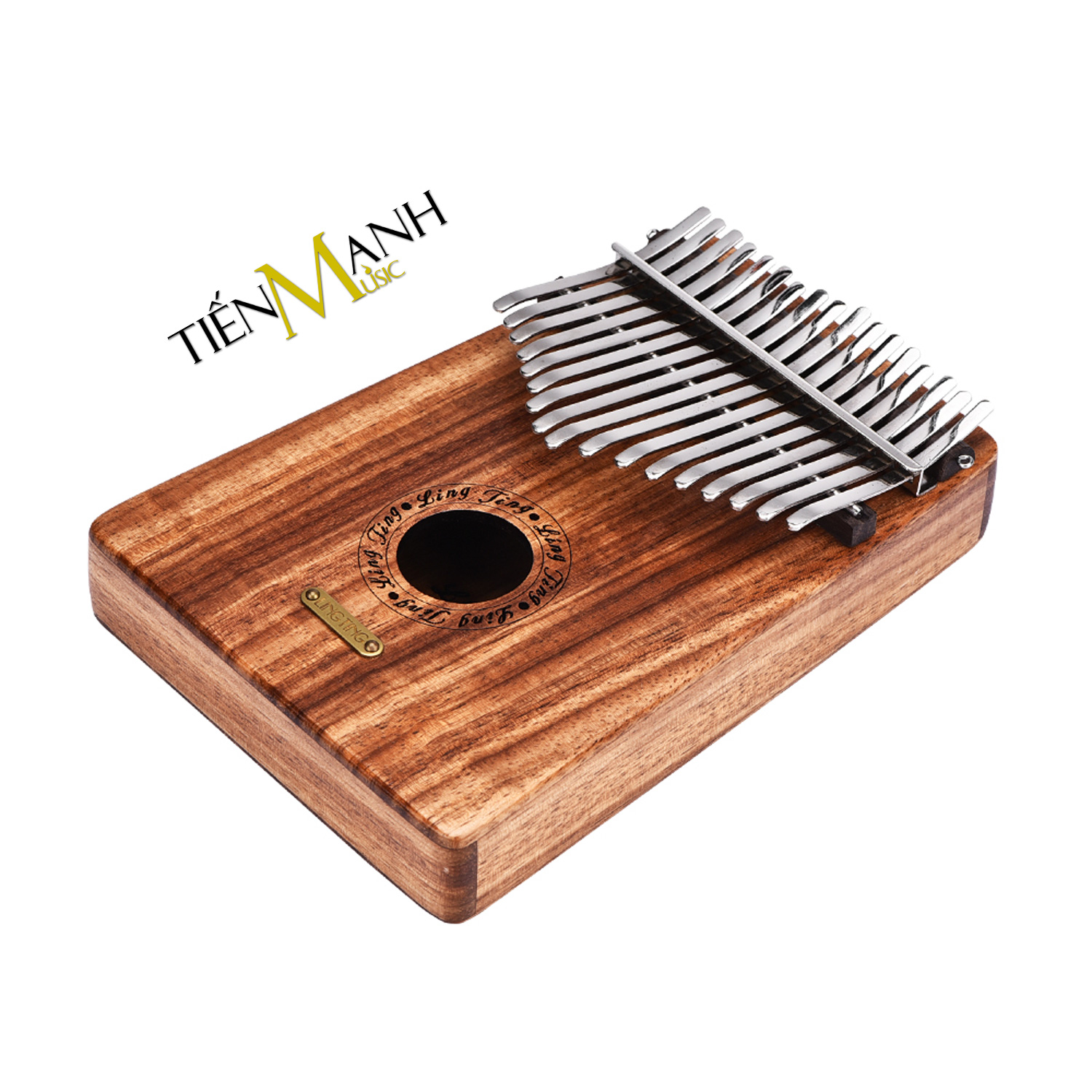 Đàn Kalimba LingTing 17 Phím K17Y (Gỗ Hồng Đàn - Full Phụ Kiện LT-K17Y) Hàng Chính Hãng - Kèm Móng Gẩy DreamMaker