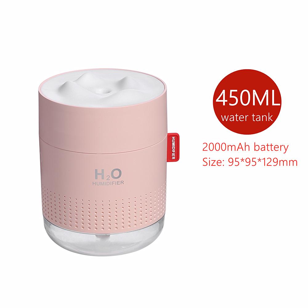 Không Dây Máy Tạo Độ Ẩm Không Khí Thơm Khuếch Tán 2000MAh Pin Sạc Máy Khuếch Tán Tinh Dầu Làm Thơm Phòng Humidificador Cho Gia Đình