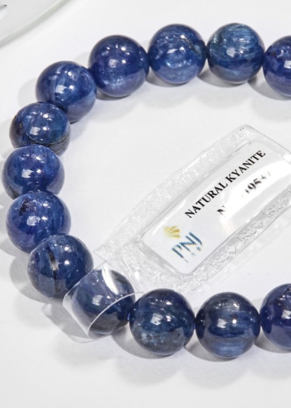 Gembank Lắc Tay Đá Kyanite 10MM Kèm Giấy Kiểm Định PNJ