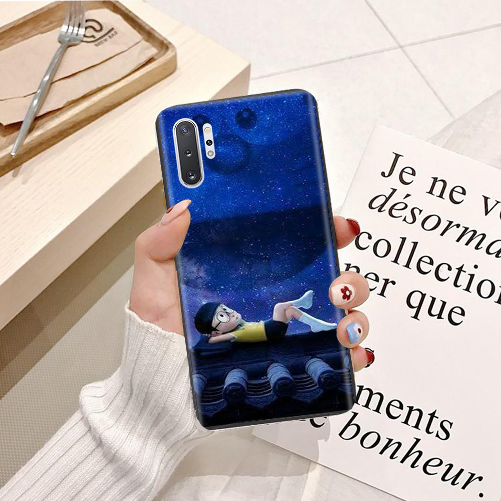 Ốp lưng điện thoại Samsung Galaxy Note 10 Plus viền silicon dẻo TPU  hình Doremon Làm Duyên - Hàng chính hãng