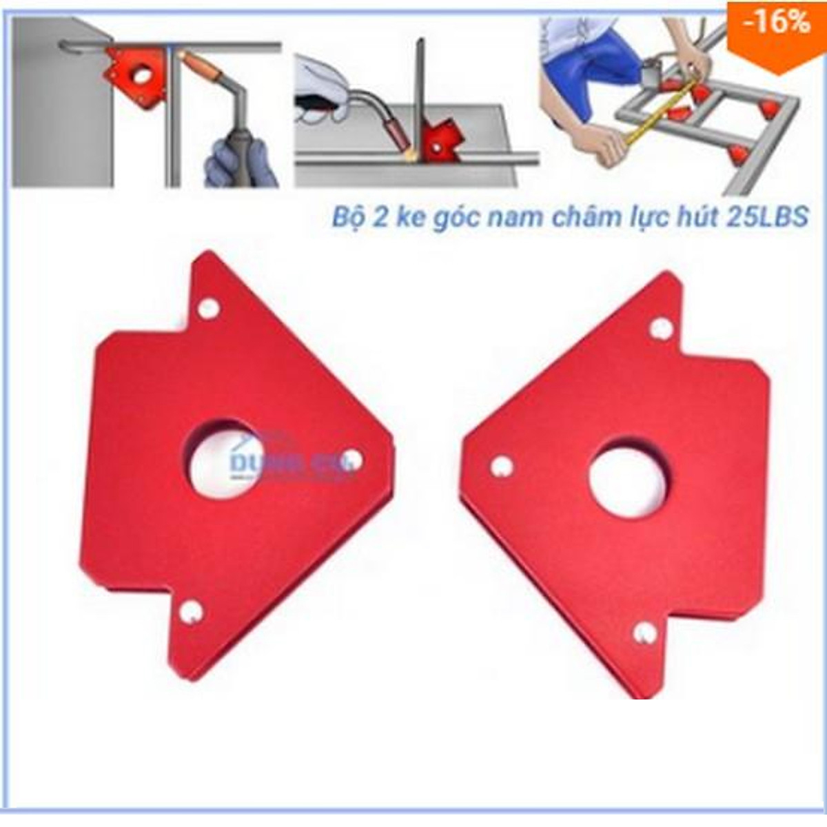 Bộ 2 ke góc nam châm từ tính lực hút 12KG - 25LBS