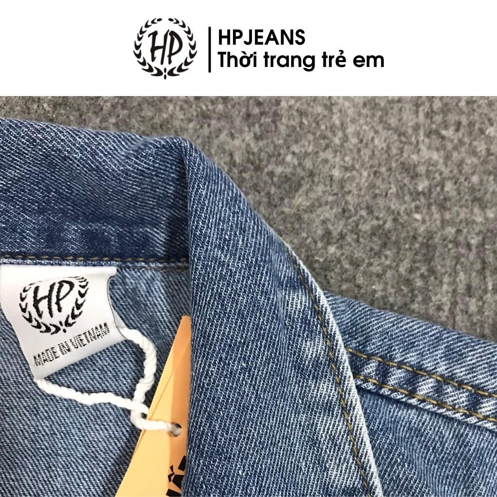 Áo Khoác Jean Cho Bé HPJEANSAB24 HẬU BÙI Áo khoác Bò HPJeans Cho Bé Trai Bé Gái Chất Liệu 100% Cotton Cho Các Bé