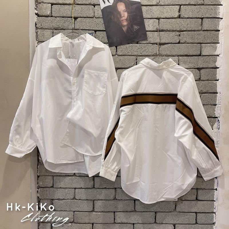 Áo sơ mi nâu from thụng