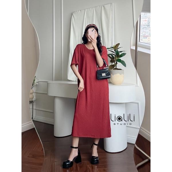 Đầm gân thun co giãn thoải mái